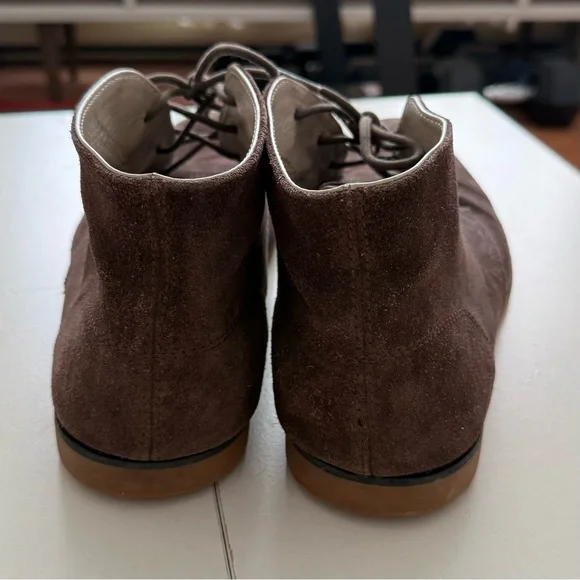 LACOSTE Men’s Chocolate Brown Suede Chukka Ankle Desert Boots Shoes Boho 12 - Picture 3 of 6